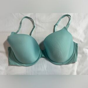 Victoria's Secret Perfect Coverage Light Teal Underwire Bra in 36D